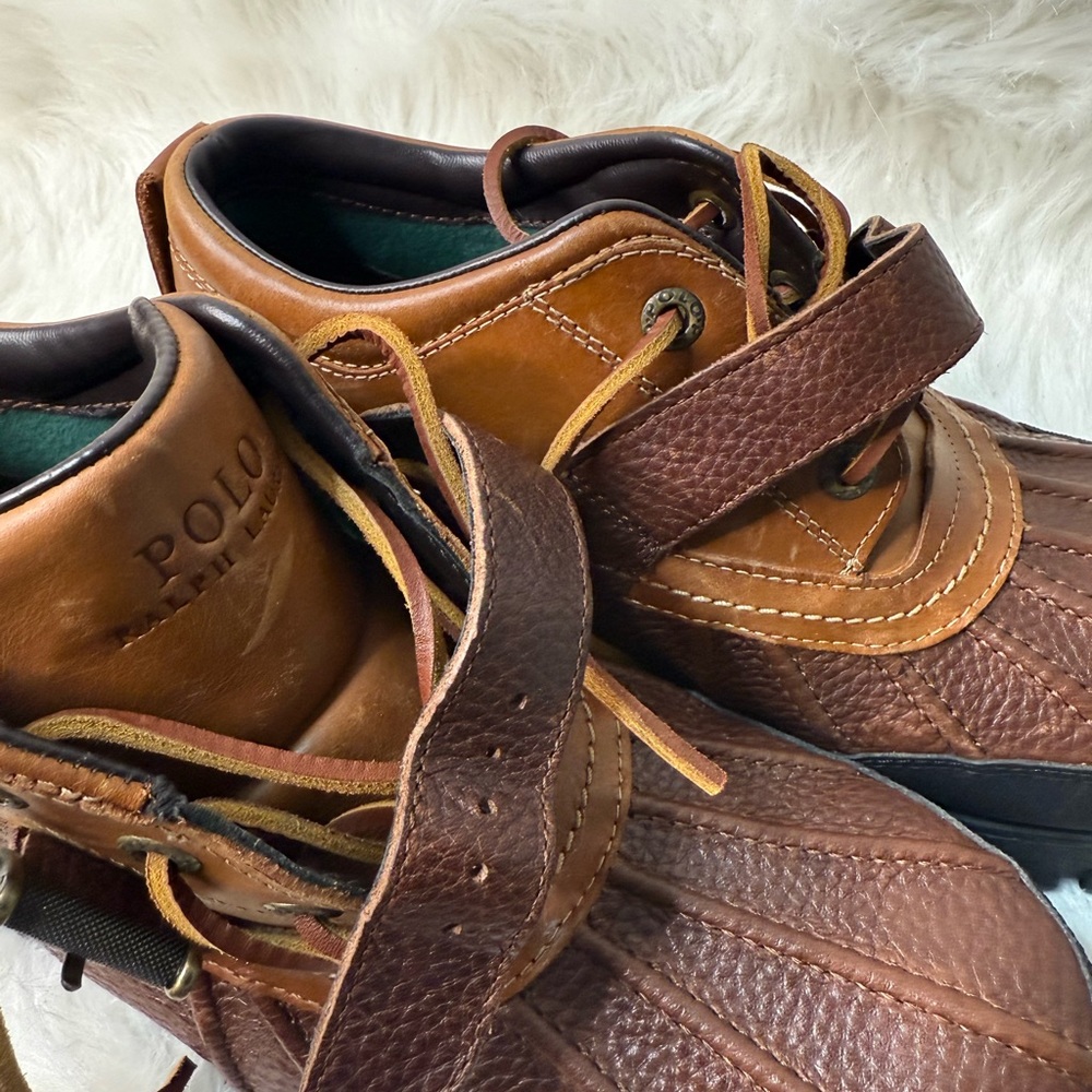 Ralph Lauren Tan and Brown Leather Shoes - Picture 8 of 8